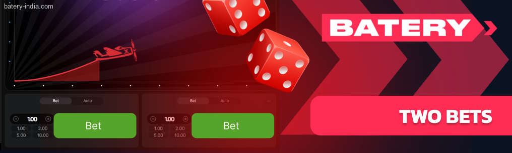 No need to wait for the next round to diversify your Aviator Batery Bet play in India