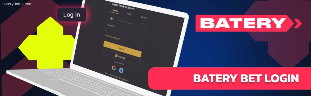 Batery Bet IN users can easily sign in